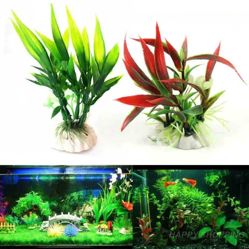 

11cm Man-made Plastic Water Plants Aquarium Decorations Plants Do Not Fade And Durable Fish Tank Decorations Hot New