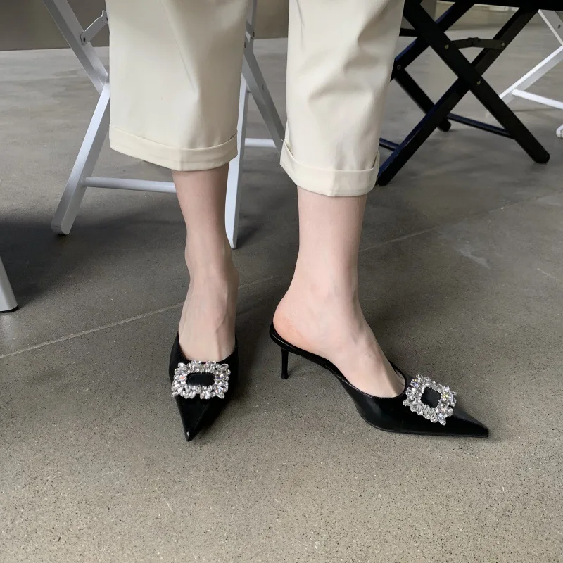 

BCEBYL 2023 летние новые модные женские туфли на высоком каблуке с острым носком на тонком каблуке Баотоу элегантные туфли на высоком каблуке для банкета женская обувь