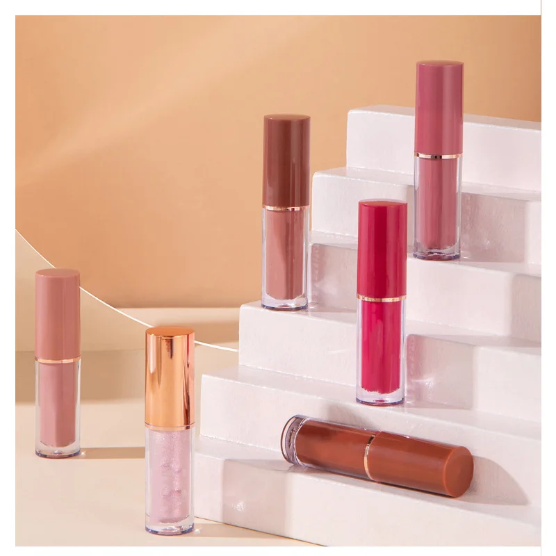 

Matte Matte Velvet 12 Color Book Lip Gloss Set Matte Pearlescent Non Sticky Cup Lip Glaze Lipstick beauty Dmg39