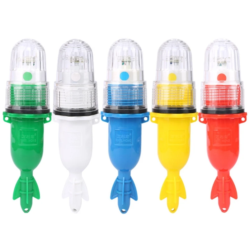 

LED Underwater Fishing Light Portable Automatic Light-operated Waterproof Monochromatic Flashing Lamp Lures Fish Shrimp new