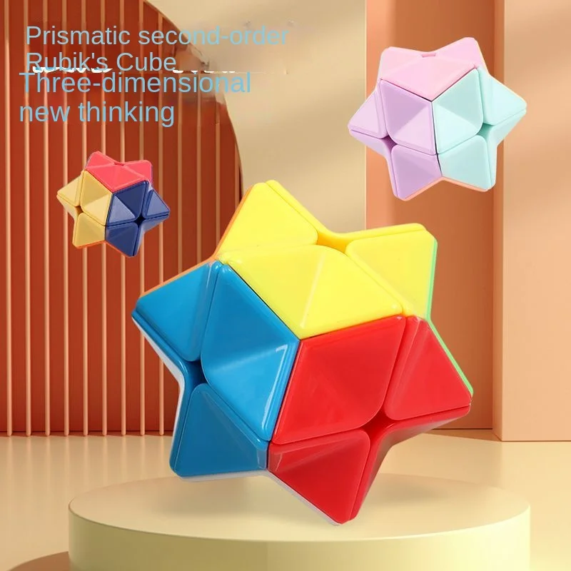 

Pyramid Cubes 2x2 Professional Spinner Magic Cube Space Puzzle For Children Intelligence Novel Children Toys Rubik Educational