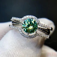 100 gorgeous womens mosan diamond wedding ring brilliant engagement ring chic womens jewelry wholesale