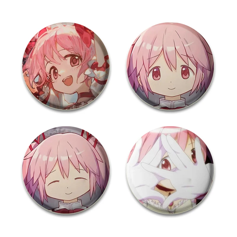58 мм Новая японская аниме Puella Magi Madoka Magica кнопка булавка Miki Sayaka Kawaii брошь с героями