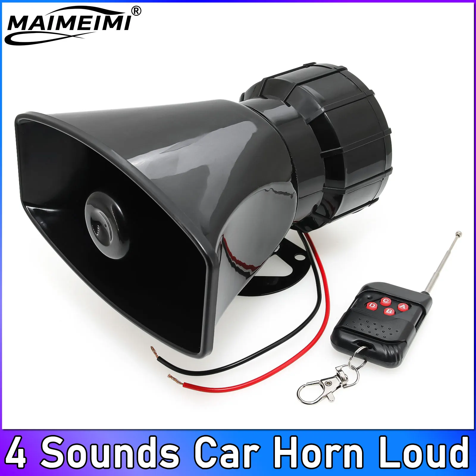 

Беспроводная Электронная Динамическая Звуковая Сигнализация 12В Для Автомобиля С Сиренами Полиции И Пожарных Машин, 4 Звука