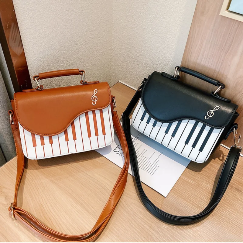 

Korean Piano Design Women Shoulder Bags PU Leather Messenger Bag Handbag Fashion Corssbody Bag Pocket Coin Purse Package