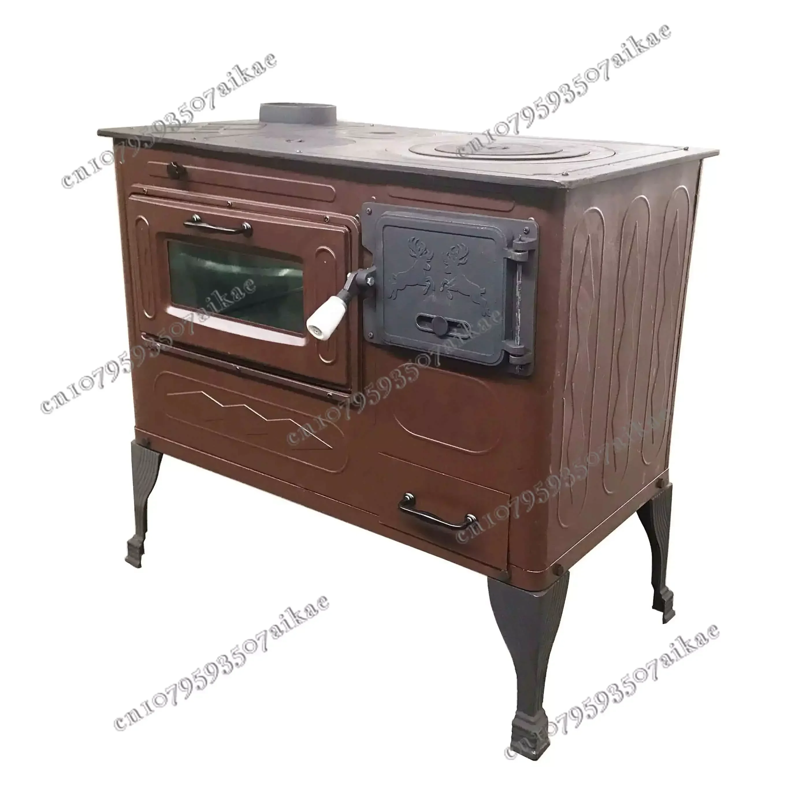 Большие чугунные дровяные печи с духовкой для приготовления дровных печей