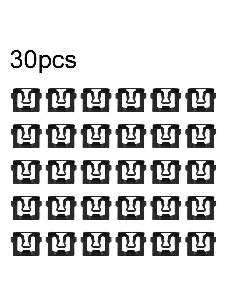 

30Pcs Auto Car Windshield Trim Molding Clips Plastic Clip For Ford 64-93 Various Models C5ZZ6543413-B C5ZZ-6543413-B Replacement
