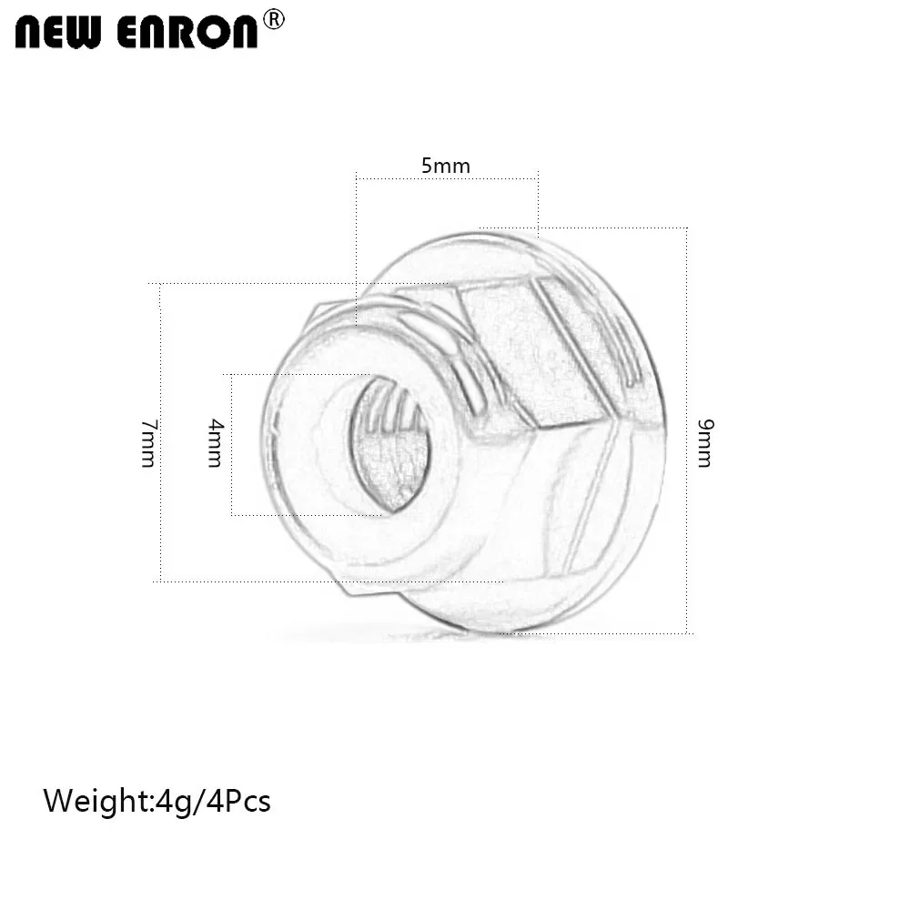 Новинка колесные гайки ENRON из алюминия #1747 #3647 M4 для радиоуправляемого автомобиля