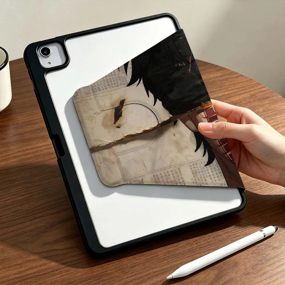 Фото Чехол для планшетов Samsung Galaxy Tab S9, S10, S11, 14.6, 13.1 дюймов, FE, Ultra 360 с дизайном Jujutsu Kaisen °   Чехол для планшета с поворотным держателем для стилуса №5