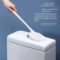 bathroom long handle sponge cleaning brush kitchaen gadgets decontamination cleaning brush sponge scouring pad wash pot brush