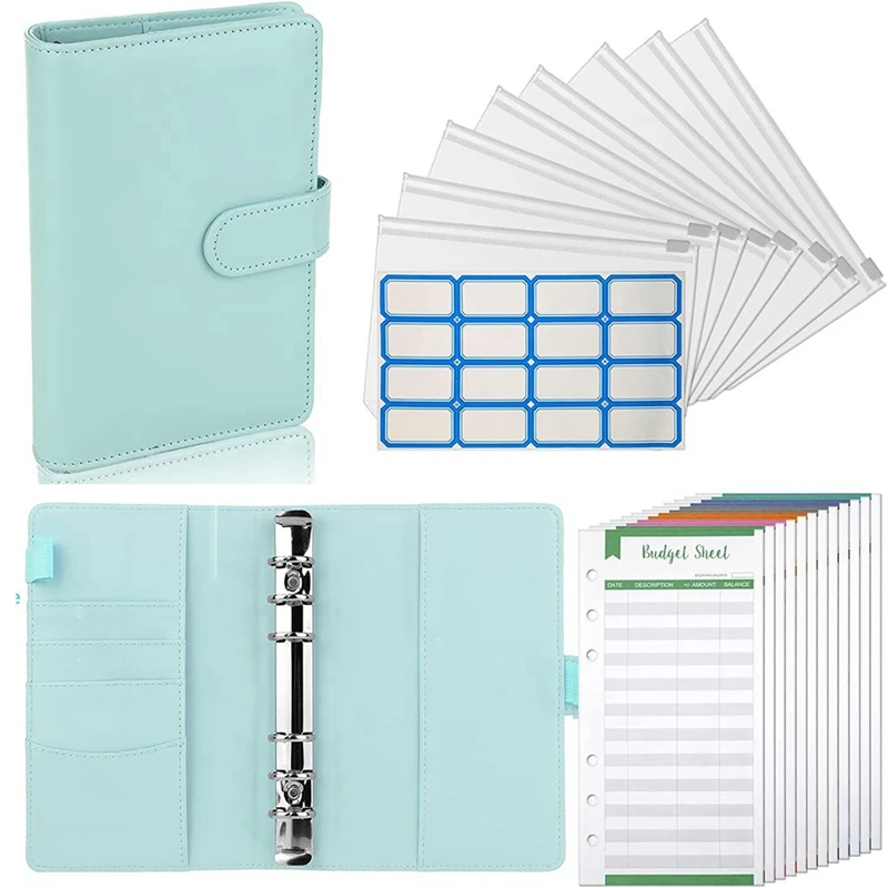 

Budget Binder, Budget Planner A6, Money Organiser, Money Saving Folder, Money Book With Films, 6 Holes Binder Notebook