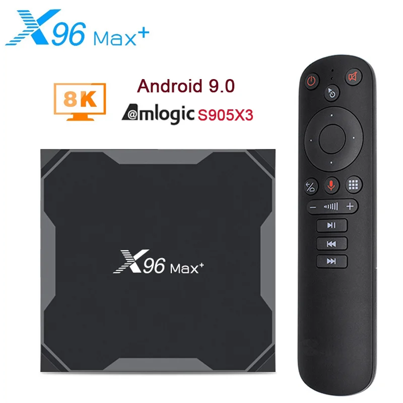 

Android 9.0 TV box x96 Max plus 4GB 64GB 32GB AMLOGIC s905x3 quad core 8K WiFi video player 2.4/5g bt4.0 smart TV box x96 Max+