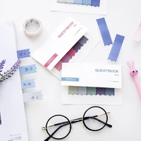gradient colors stickers notes guestbook memo pad bookmark index convenient paste sticky student tag stantionery school supplies