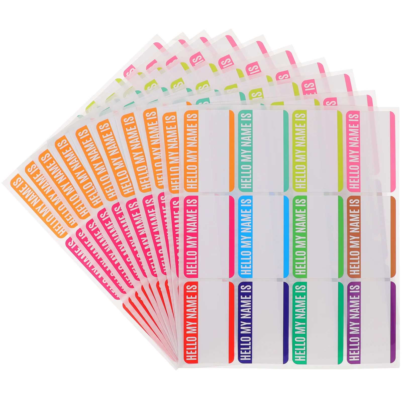 

10 Sheets of Name Stickers for Kids Practical Name Labels for Kids Preschool Supplies
