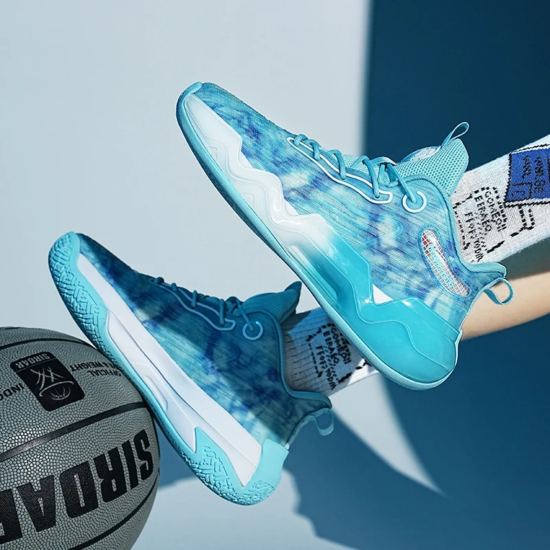 Brand Fashion High-top Sneakers Basketball Men Professional Chunky Sneakers for Men Trainers Breathable Mesh Sports Shoes Men