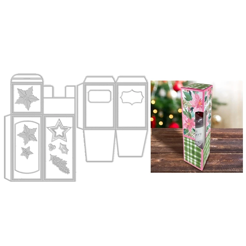 3D набор для высечки спиртовой бутылки металлические штампы скрапбукинга рамка