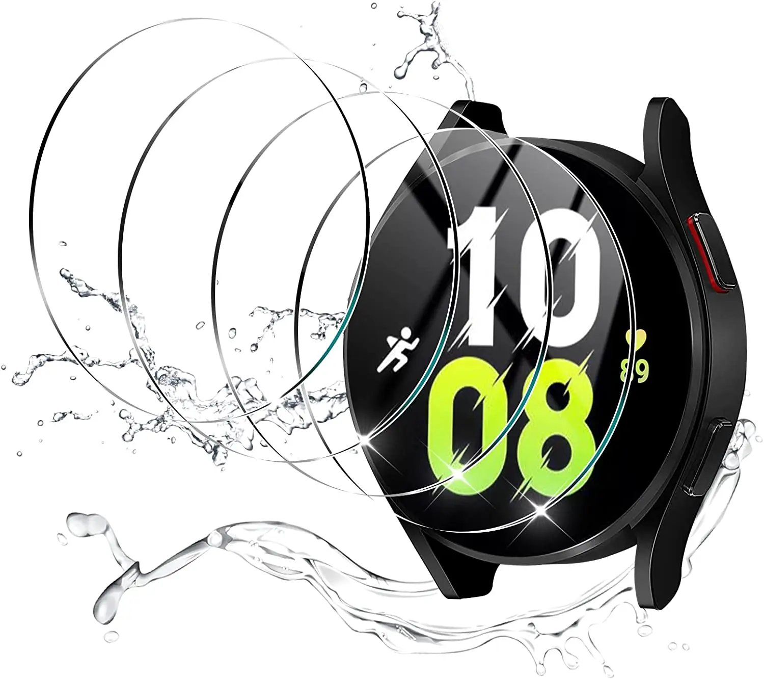 

Tempered Glass for Samsung Watch 4 Screen Protector 40mm 44mm Ultra Thin Film full Screen Protectors Watch 4 Classic 42mm 46mm