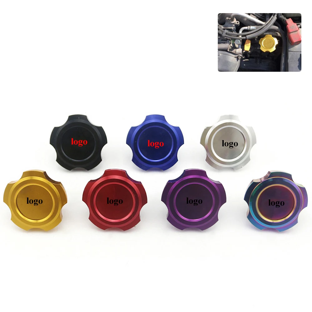 7 Colors Available Aluminum Alloy Engine Oil Filler Cap for Subaru STI WRX GC GD GF GM GG GE Tank Covers Auto Replacement Parts