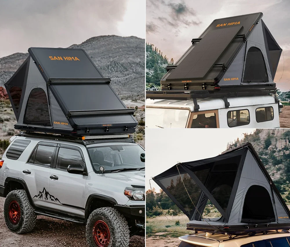 SAN HIMA алюминиевая треугольная жесткая крыша с жестким корпусом палатка для
