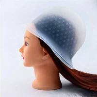 1 set reusable hair colouring highlighting dye cap with hooks frosting tipping color styling professional tools wholesale