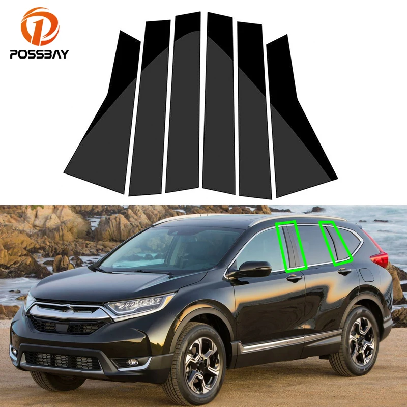

Для Honda CRV 2017 2018 2019 2020 2021 2022 автомобильные столбы оконные двери литье отделка крышка BC столбик стикер автомобильные аксессуары