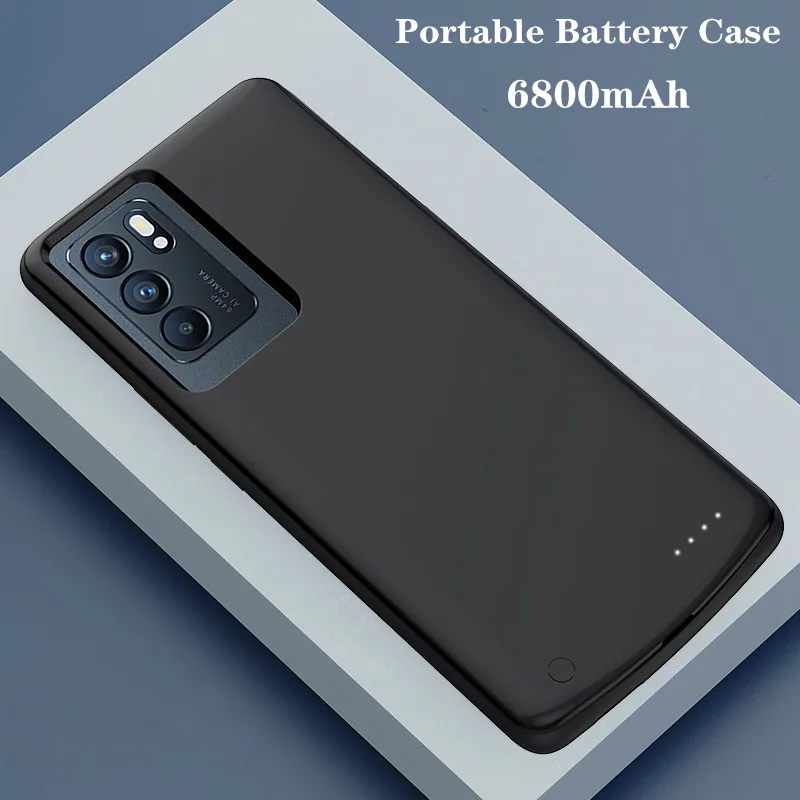 External Power Bank Phone Charging Cover For OnePlus 9RT 6800mAh Portable Battery Charger Case For OnePlus 9RT Battery Case