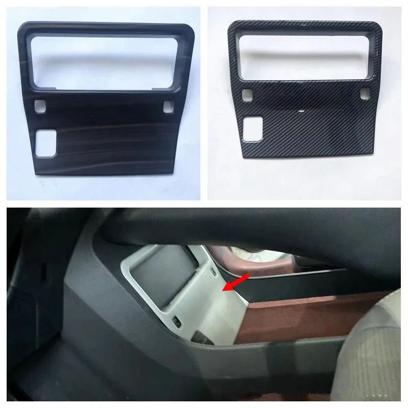 

Carbon Fiber ABS Car Interior Center Console USB Panel Cover Trim Styling Sticker Fit For Toyota BZ4X Pro 2022