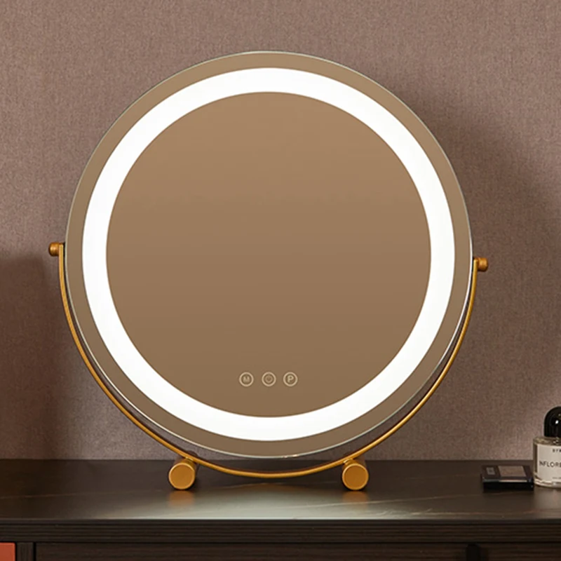 

Kawaii Makeup with Led Light Usb Charging Flexible Dressing Table Kawaii Makeup Portable Espelho Com Led Vintage Decoration