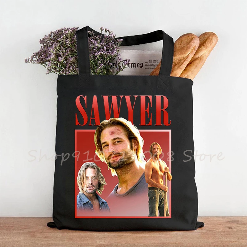 

Повседневная Холщовая Сумка SAWYER из потерянной ткани, модная вместительная сумка для покупок в стиле Харадзюку, женская сумка, винтажные заб...