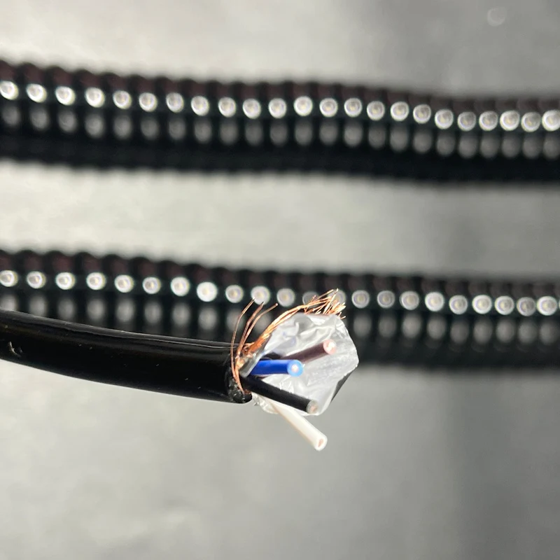 4-жильный 22AWG 0 3 мм2 PUR пружинный спиральный экранированный кабель телескопический