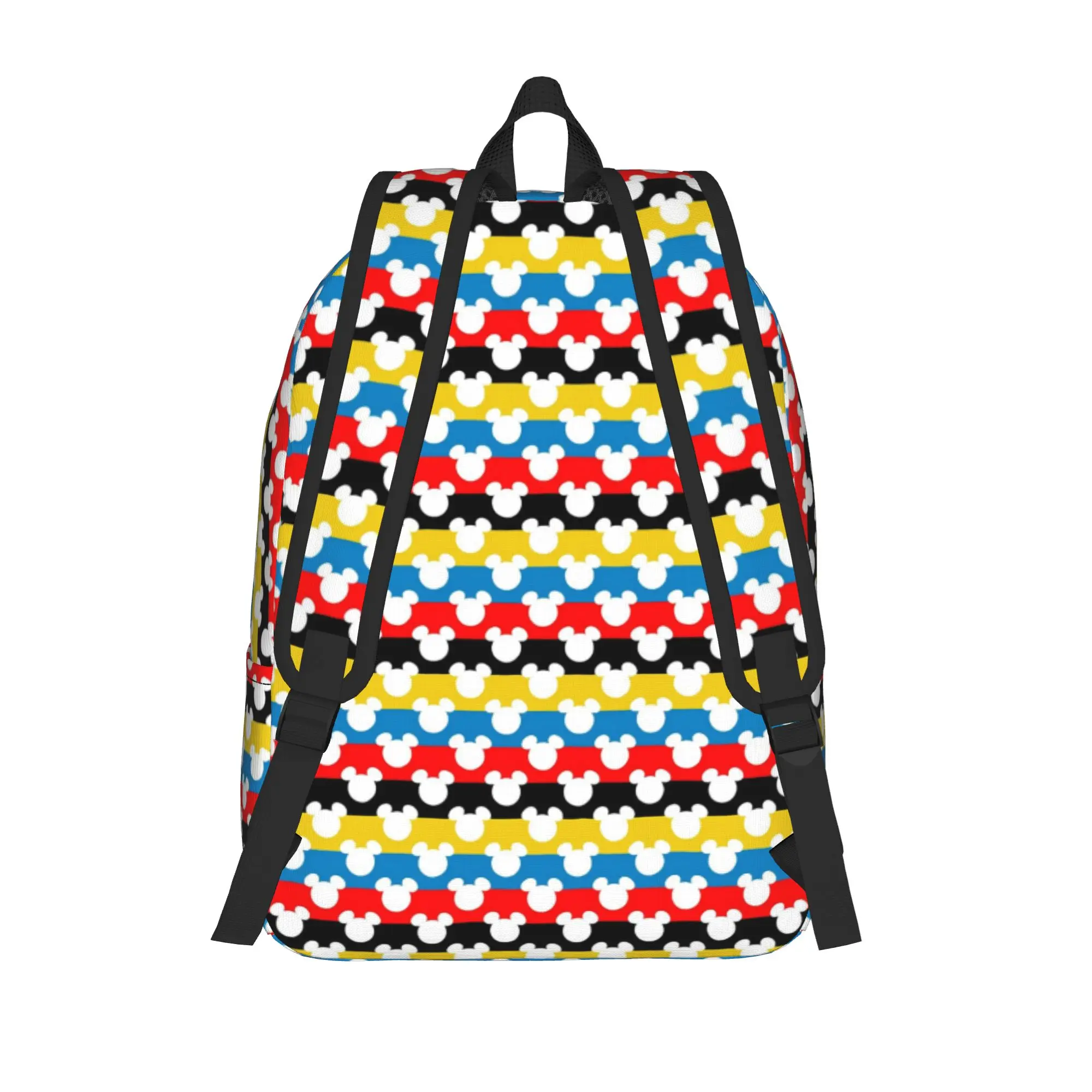 Фото Рюкзак M-Mickeys Mouse Rainbow для подростков, подарок, рюкзак для старшей школы, походный, дорожный, городской рюкзак для мужчин и женщин, сумка через плечо для колледжа №3