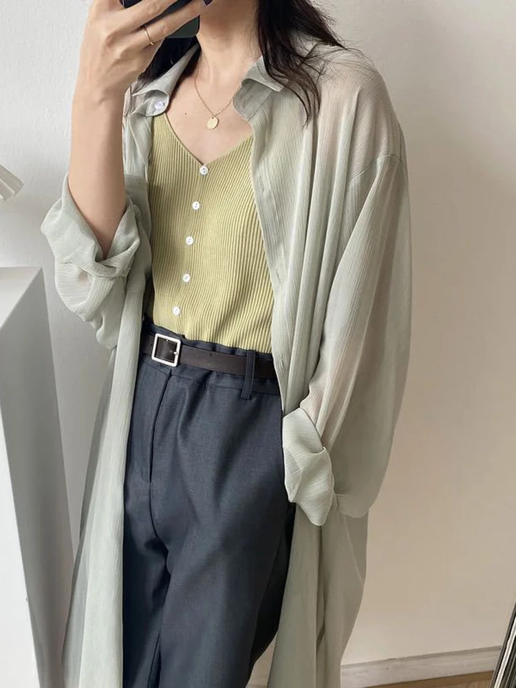 Шикарная однотонная дизайнерская Солнцезащитная рубашка для отпуска Новая