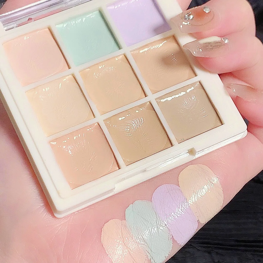 

Waterproof Concealer Palette Cream Texture Covers Acne Marks Dark Circles Multifunction Face Makeup Lasting Brighten Cosmetics