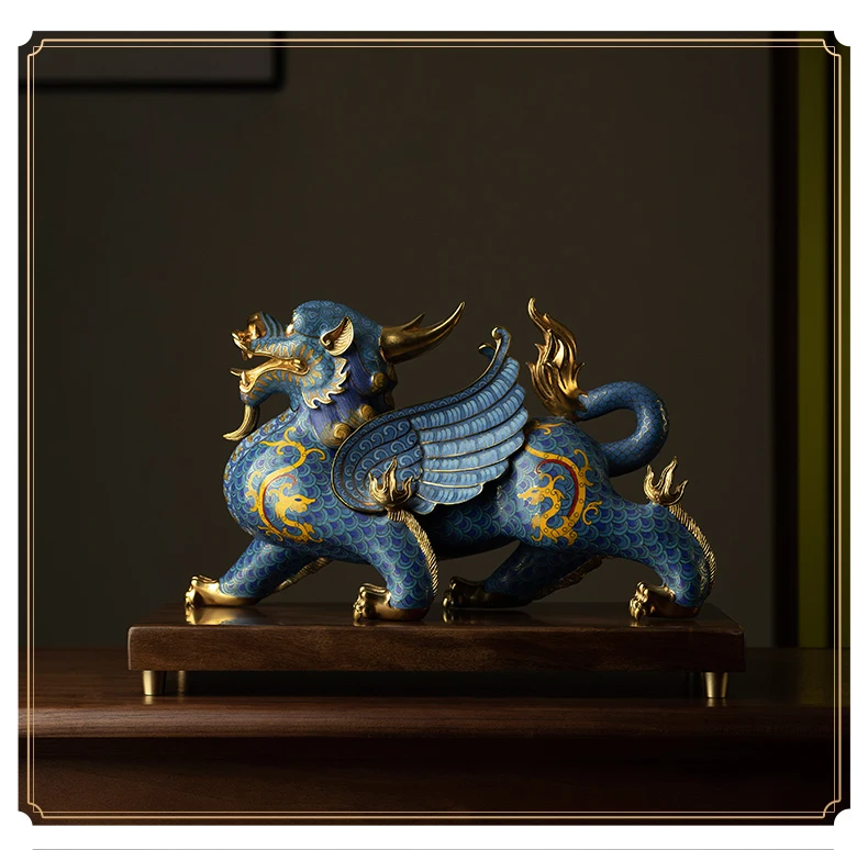 Национальное сокровище Cloisonne Royal Dragon PI XIU ДОМАШНЯЯ компания бизнес приносит