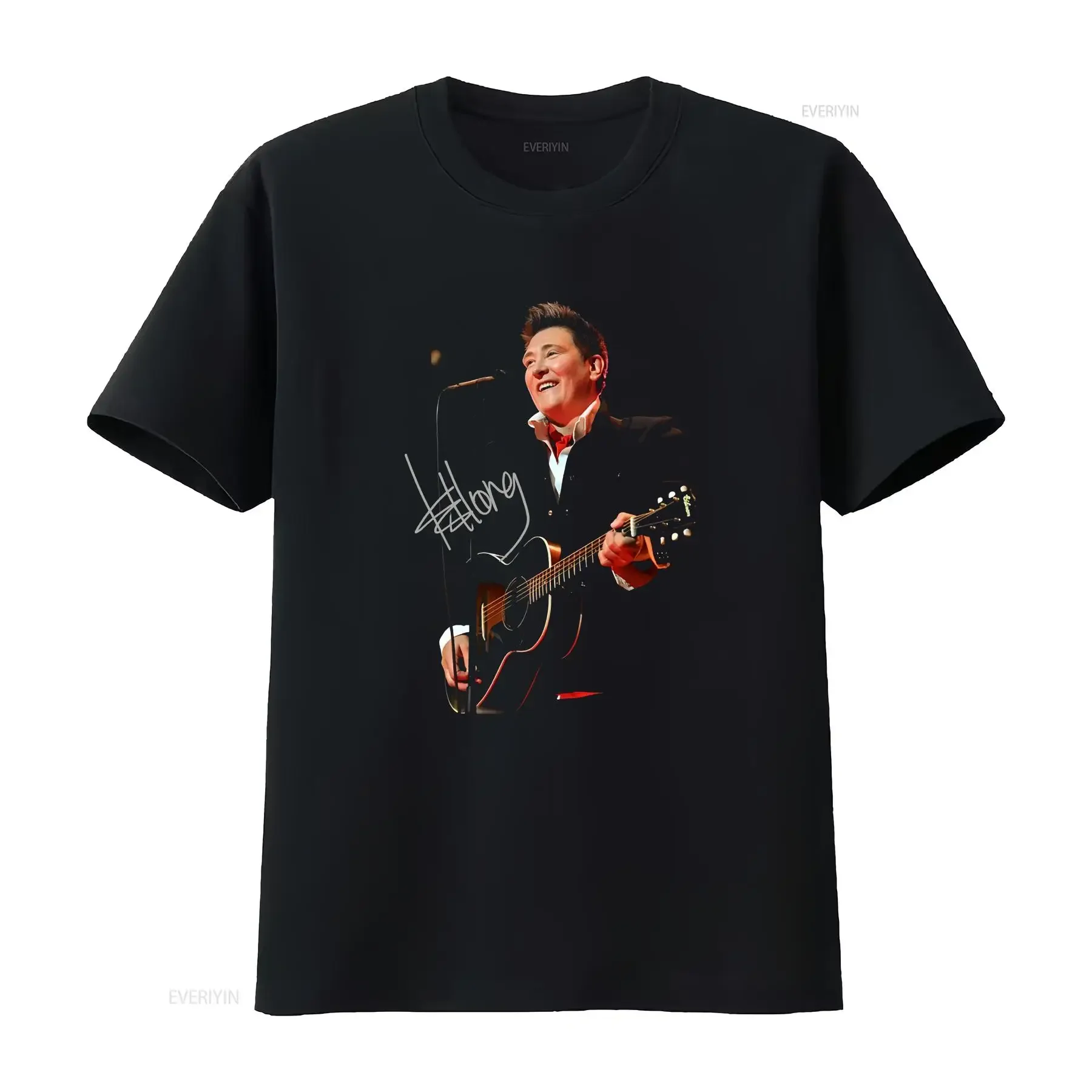 Фото Футболка K.D. Lang Singer Face Signature с коротким рукавом, размеры S-4XL, для фанатов, NL1529, винтажная, с эффектом потертости, стритвир, эластичная, дышащая №1