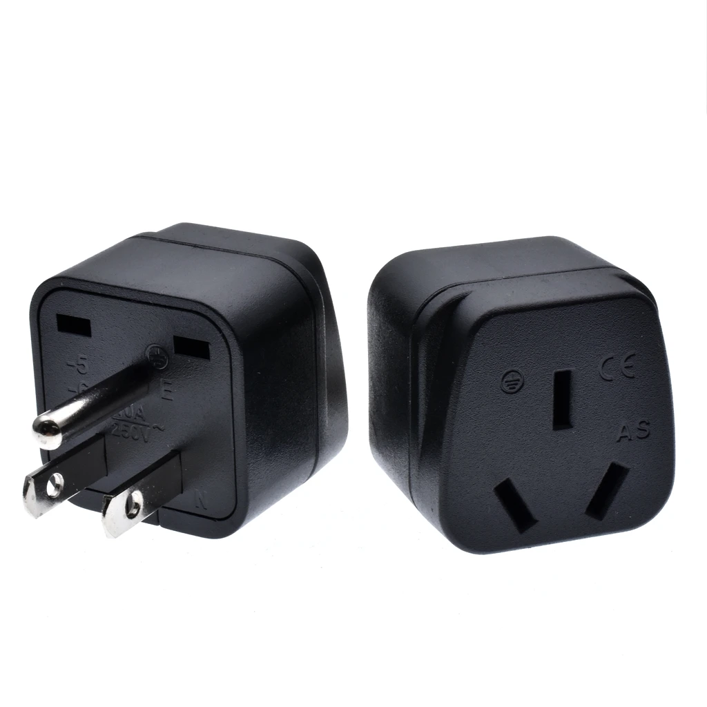 

Australia, New Zealand, China to USA /American Plug Adapter (250V - Max 10A)