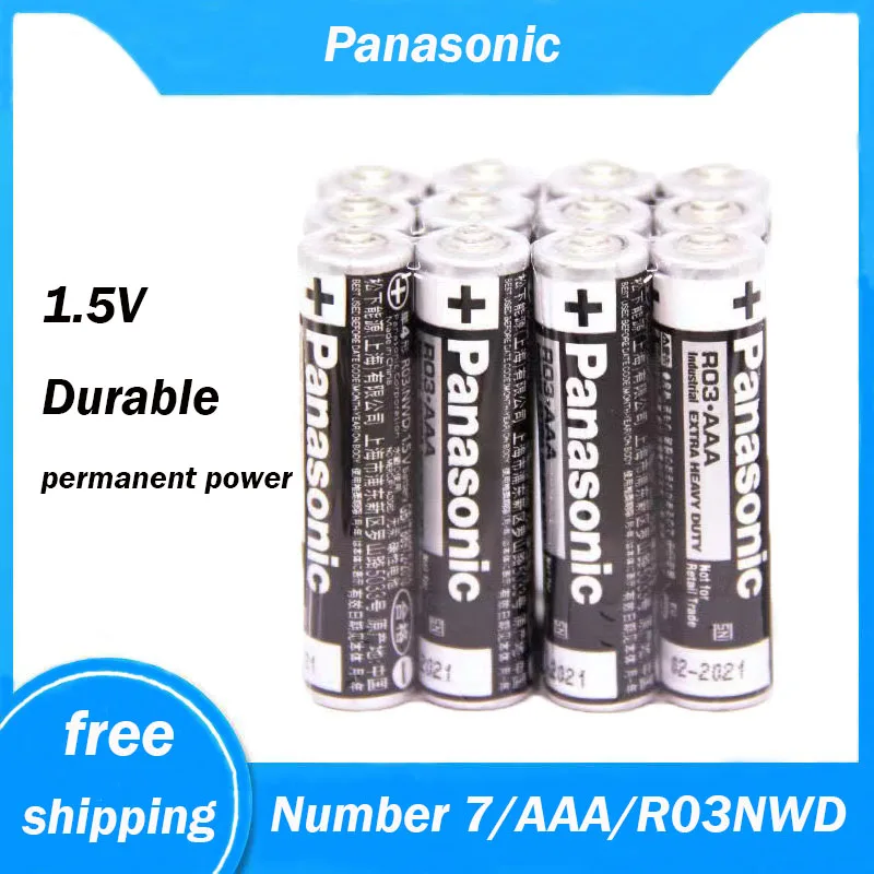 

4 шт., щелочные батарейки Panasonic R03, 1,5 в, без ртути