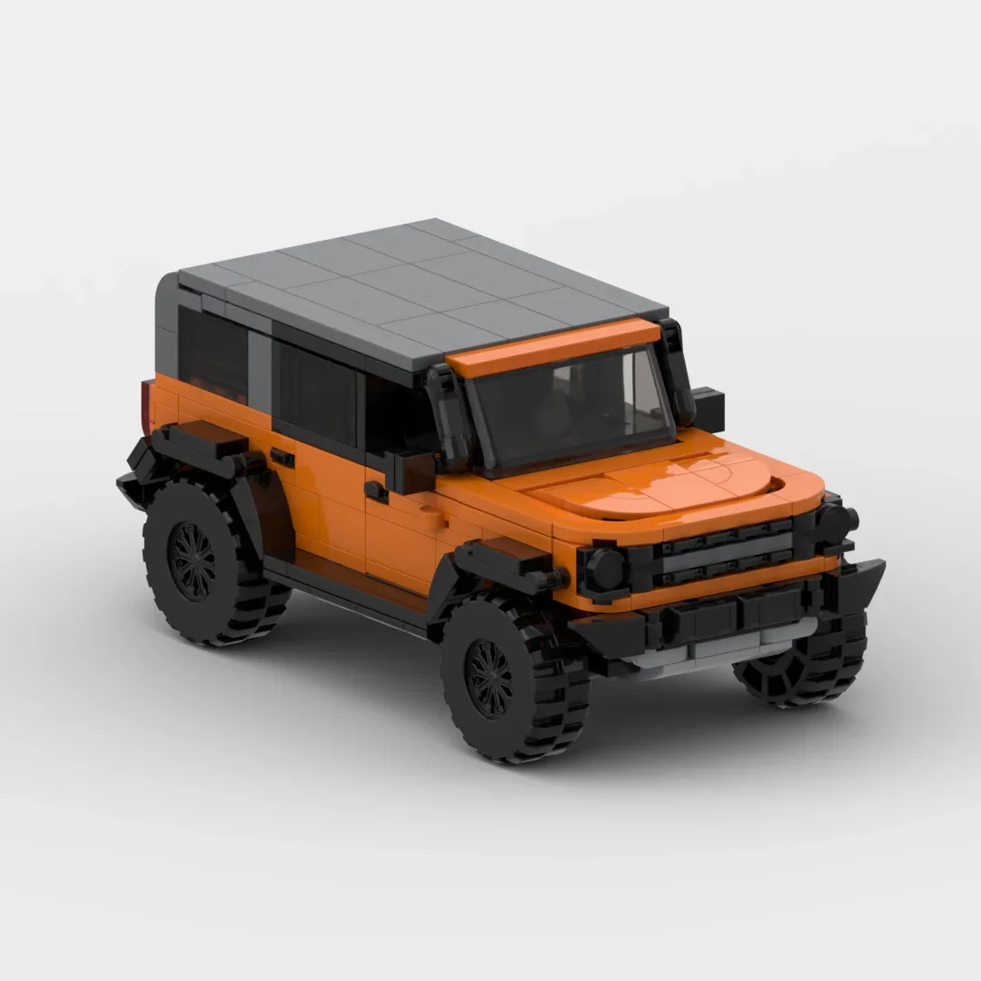 Конструктор MOC Fordham bronco гоночный спортивный автомобиль скоростной Чемпион гонщик