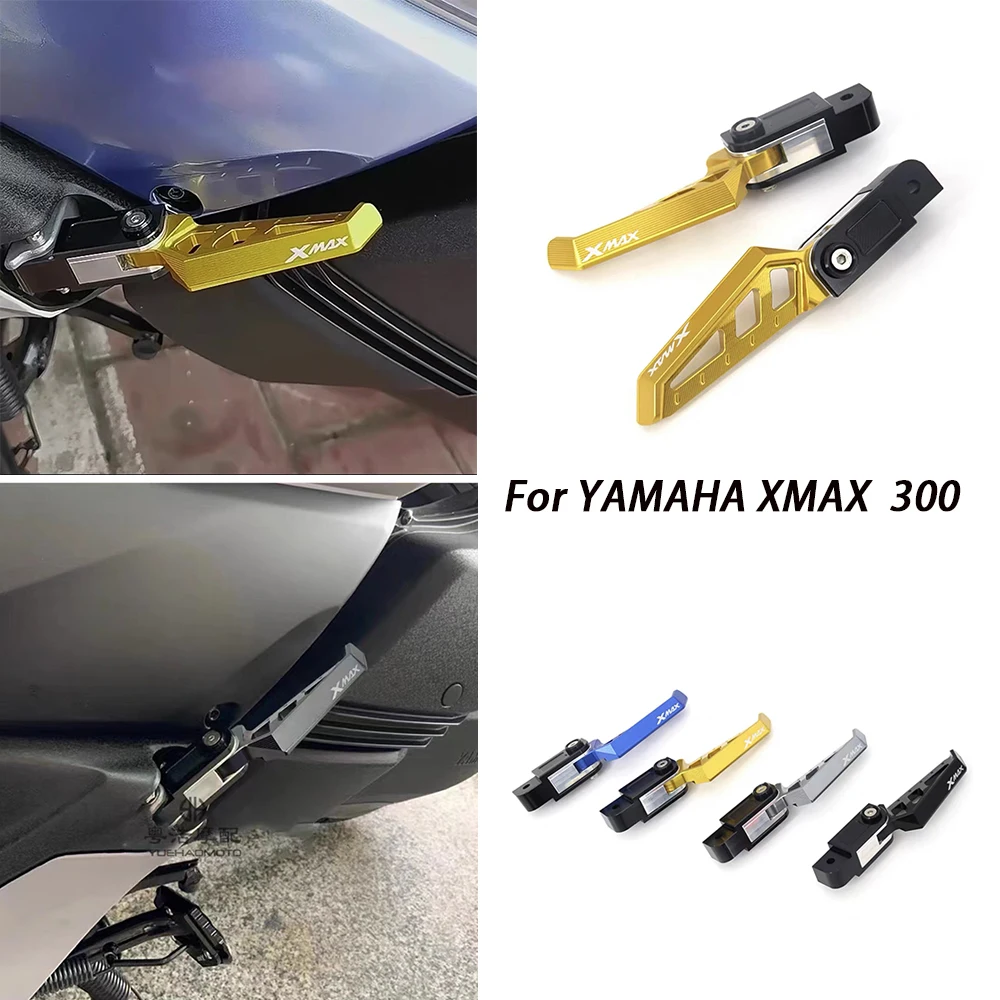 

For YAMAHA XMAX 300 Motorcycle Accessories Rear Passenger Footrest Foot Rest Pegs Rear Pedals anti-slip pedals