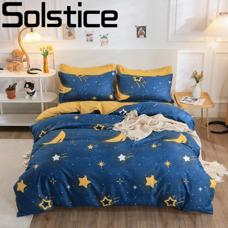 Solstice-funda de edredón textil para el hogar, juego de ropa de cama con estampado de gatito y gato rosa, sábana y almohada, para niños y mujeres adolescentes