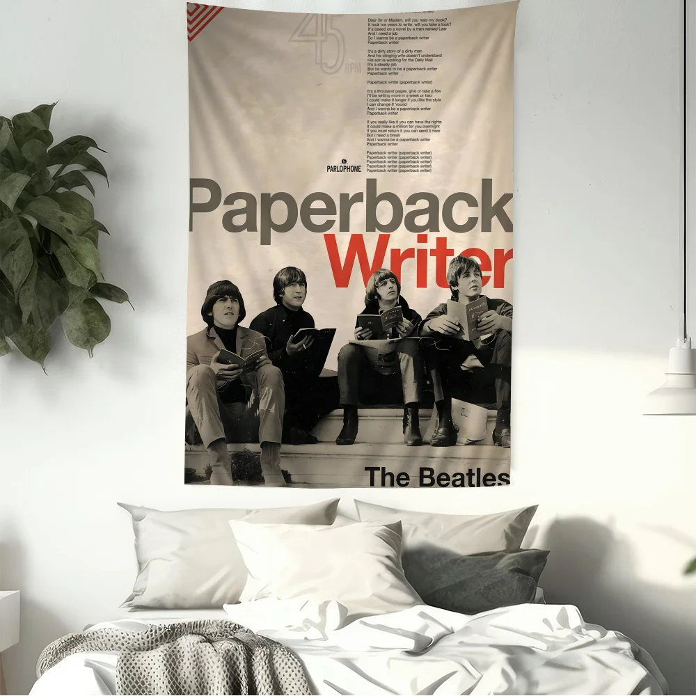 Большой настенный гобелен с принтом B-Beatless Rock Band дешевый в стиле хиппи богемный