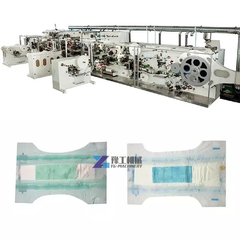Полностью автоматическая машина для производства детских подгузников линия по