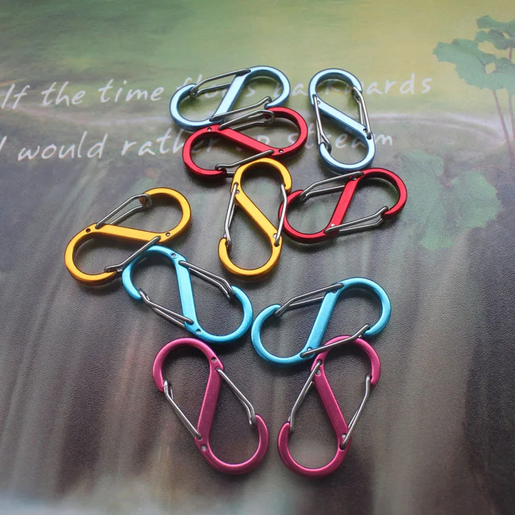 

S-type Buckle 8 Word Buckle Backpack Quick Buckle Aluminum Alloy Outdoor Camping Multi-functional Buckle Hook