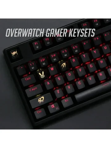 Колпачки для механической клавиатуры PHTY, черные, набор из 4 шт.