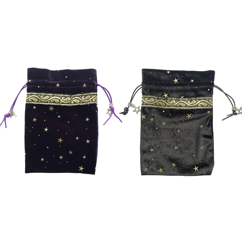 

Velvet Tarot Rune Dice Bag Velvet Drawstring Bag Tarot Bag Bundle Jewelry Bags