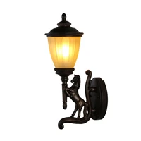 indoor led wall lamp living room decoration wrought iron water pipe shape wall light lamp balcony corridor aisle wall lamp