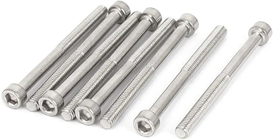 

Keszoox M6 x 70mm 75mm Length Stainless Steel Hex Socket Head Cap Screw Bolt 8pcs