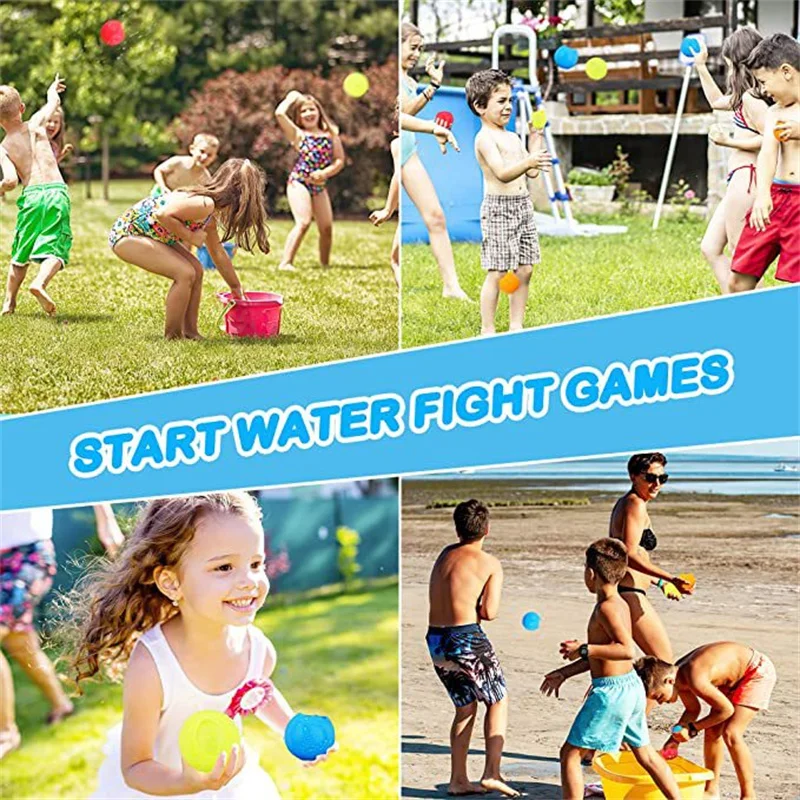 4 шт. силиконовые воздушные шары для пляжа летних игр |