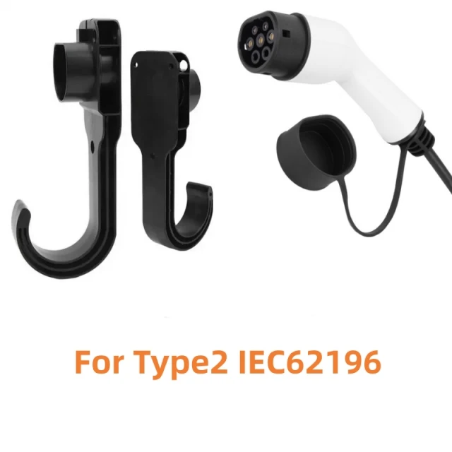 

Зарядное устройство EV Type2 Type1 GBT Прочный держатель Держатель зарядного устройства для электромобиля Держатель кабеля из АБС-пластика Настенный кронштейн с винтами