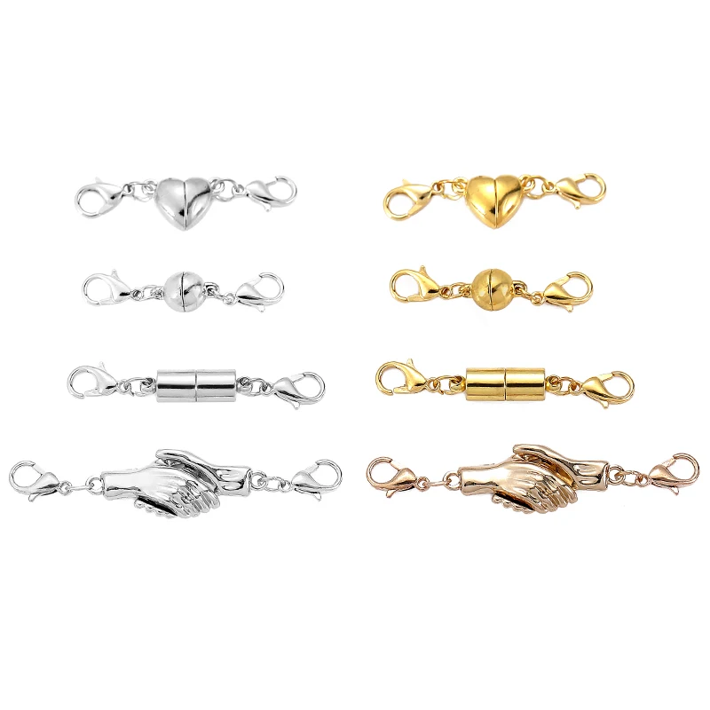 

5set Round Magnetic Clasps for Bracelet Necklace Making Fasteners Clasp Buckle Jewelry Connector Findings Accessories Supplies